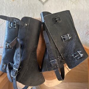 Vintage Leather Gaiters  – Western / Motorcycle / Steampunk Costume Cosplay